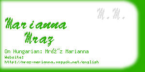 marianna mraz business card